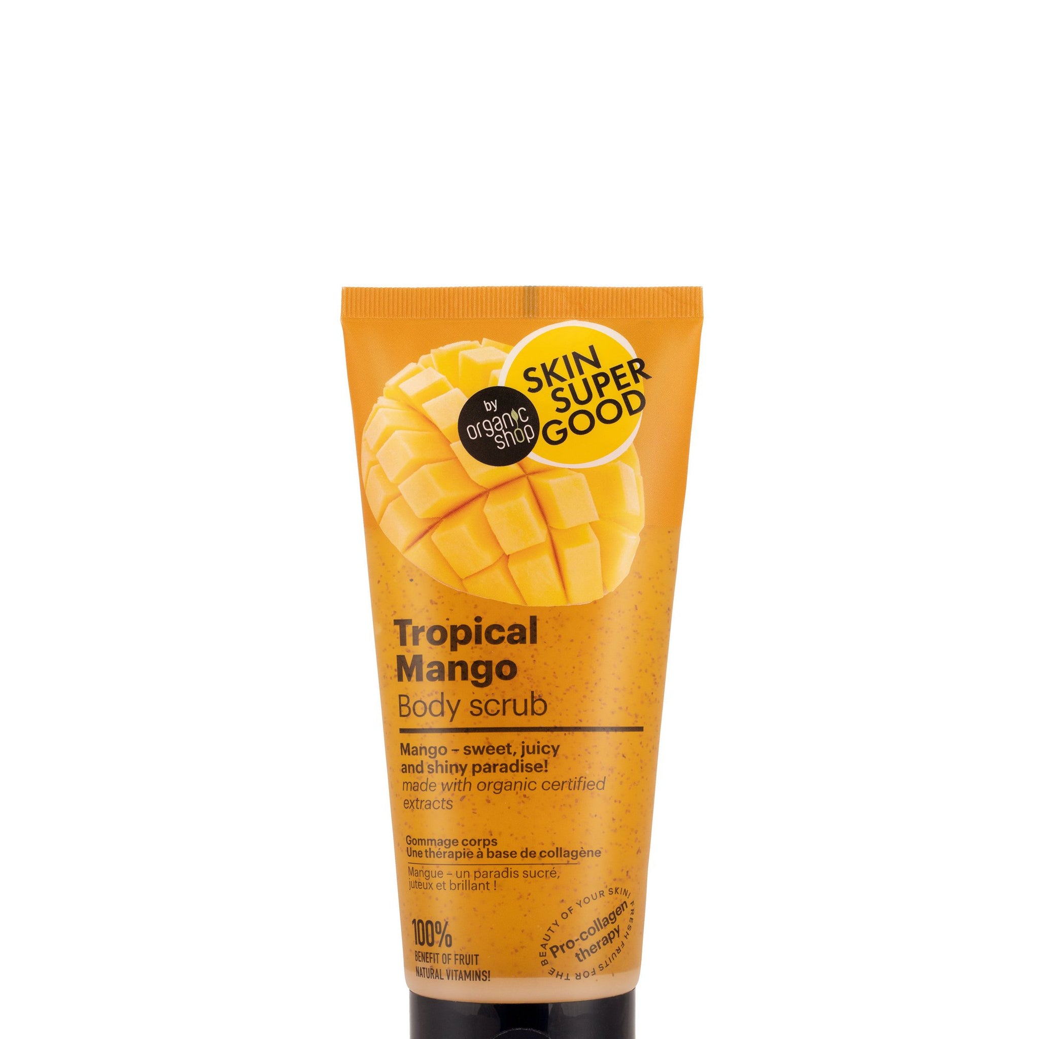 Planeta Organica skin super good "tropical mango" telový peeling 200 ml - 95269
