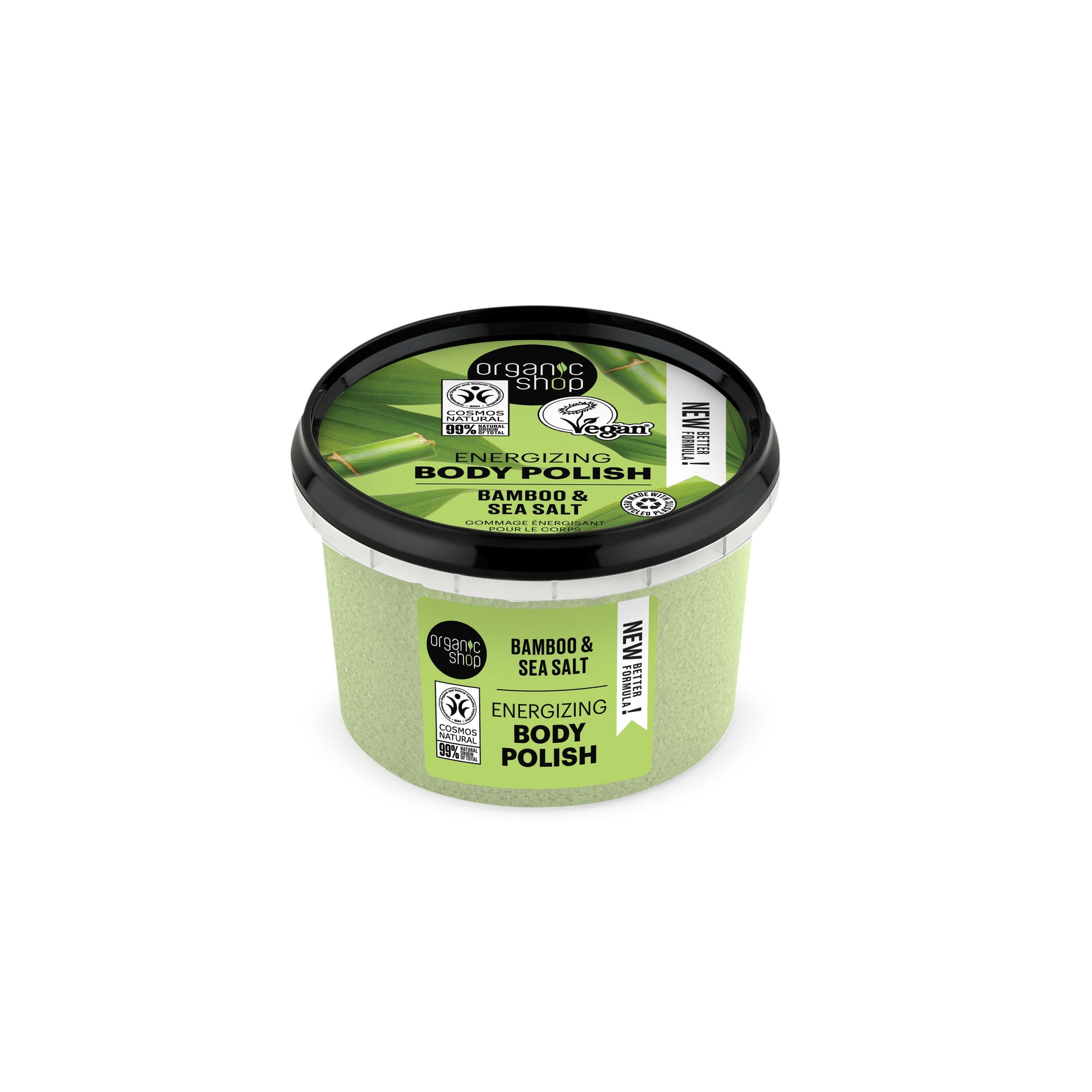Organic Shop organické telové mlieko energizujúce s bambusom a morskou soľou 250 ml - 90486