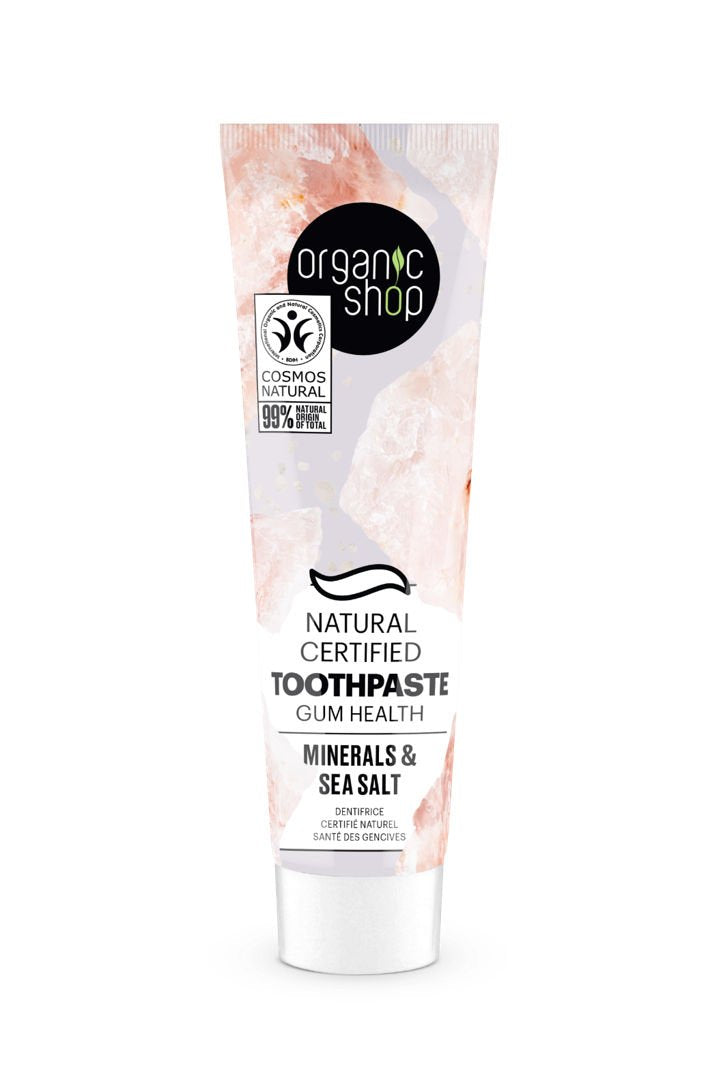 Organic Shop zubná pasta pre zdravé ďasná minerály a morská soľ 100 g - 91575