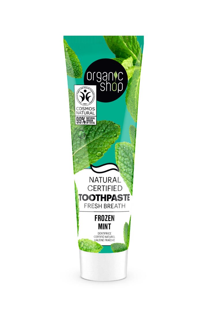 Organic Shop zubná pasta pre svieži dych Mrazená mäta 100 g - 91572