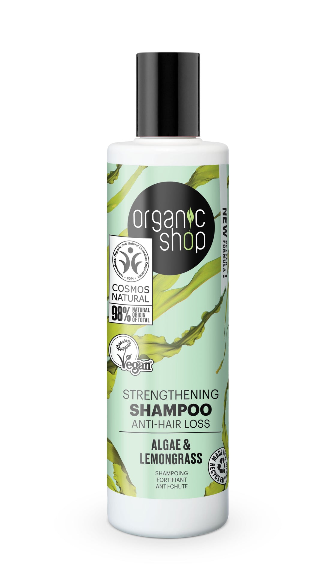 Organic Shop organický šampón s riasami a citrónovou trávou 280 ml - 90477