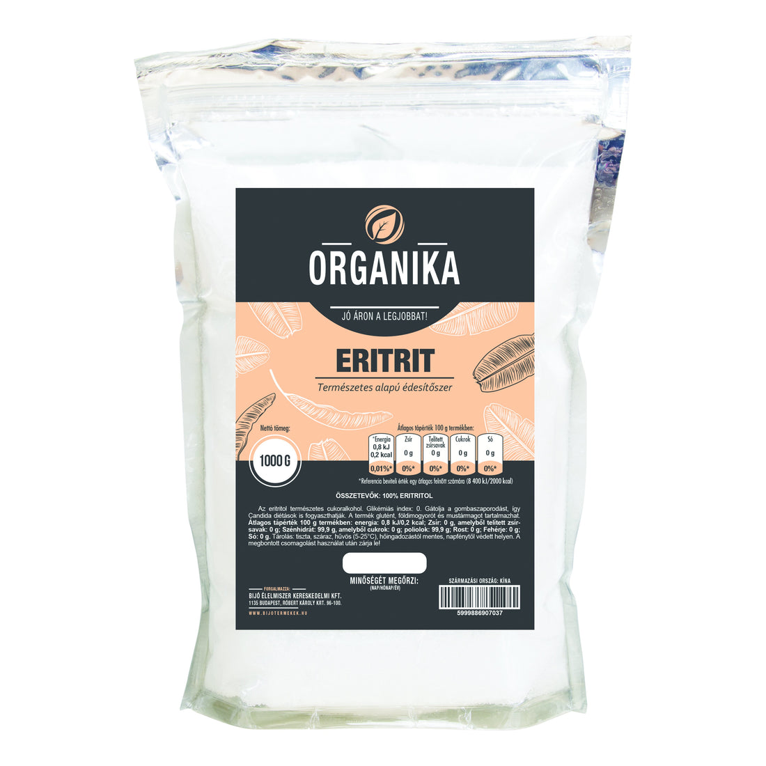 Organika erythritol 1000 g - 45463