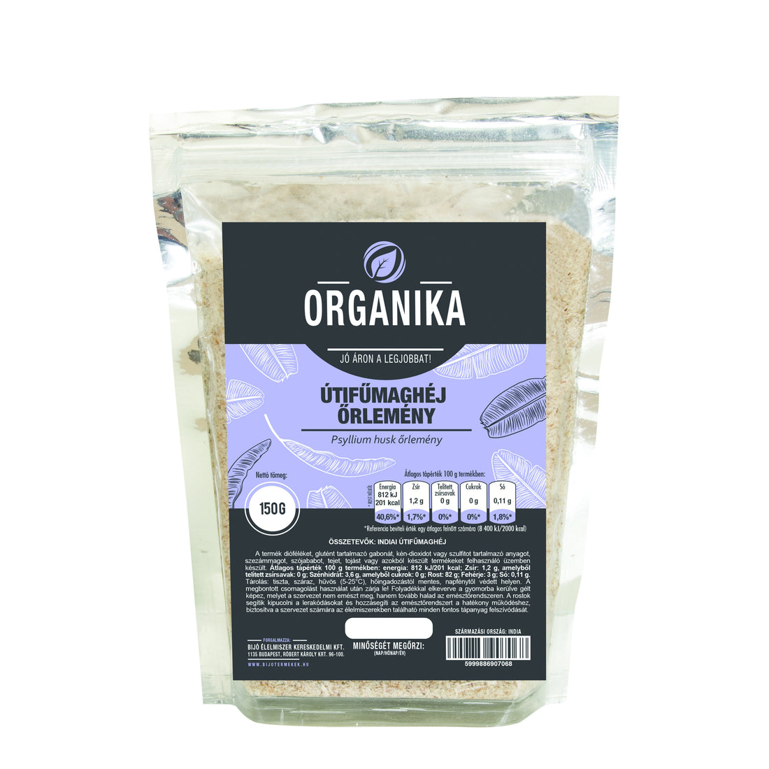 Organika šupky zo semien skorocelu - Psyllium  150 g - 45458