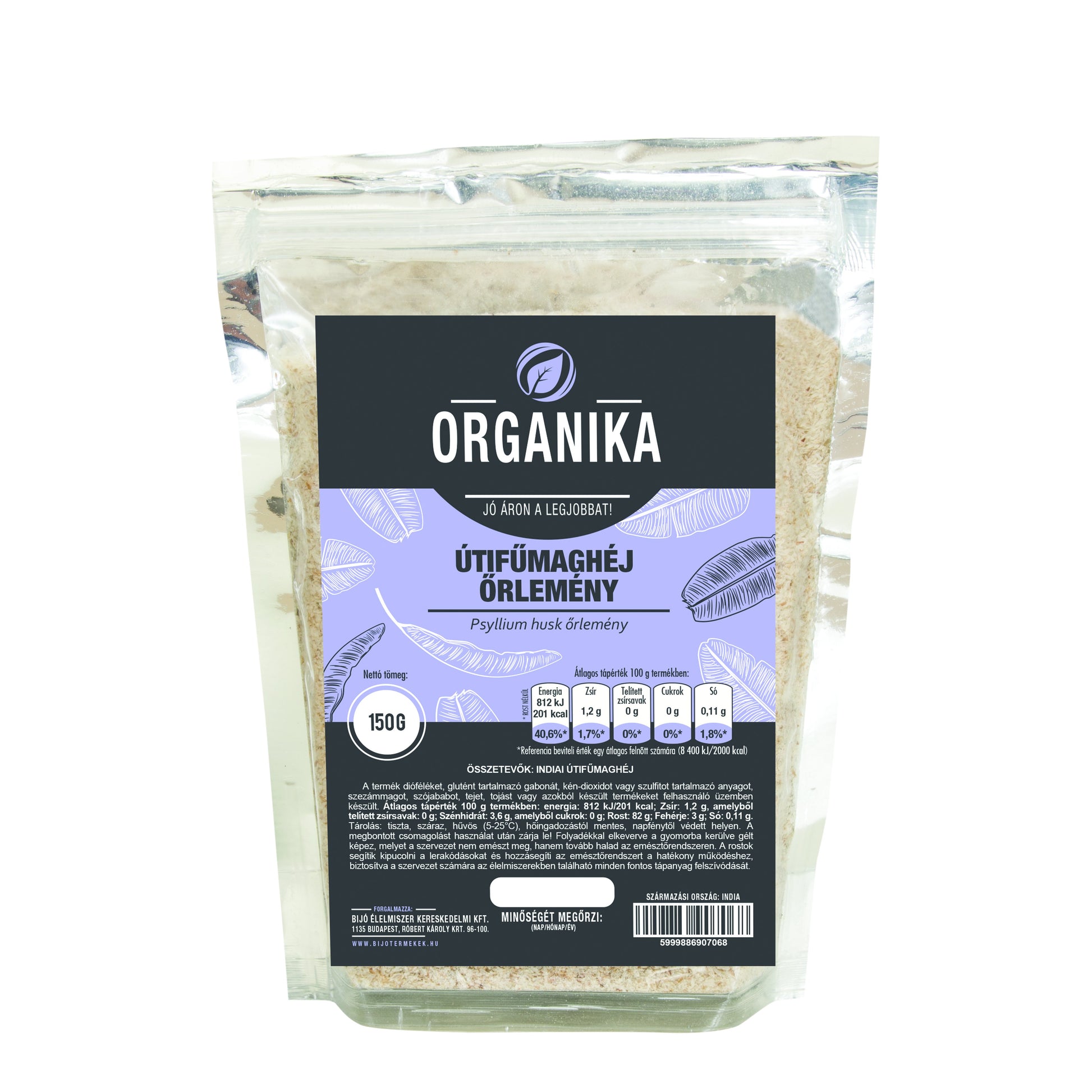 Organika šupky zo semien skorocelu - Psyllium  150 g - 45458