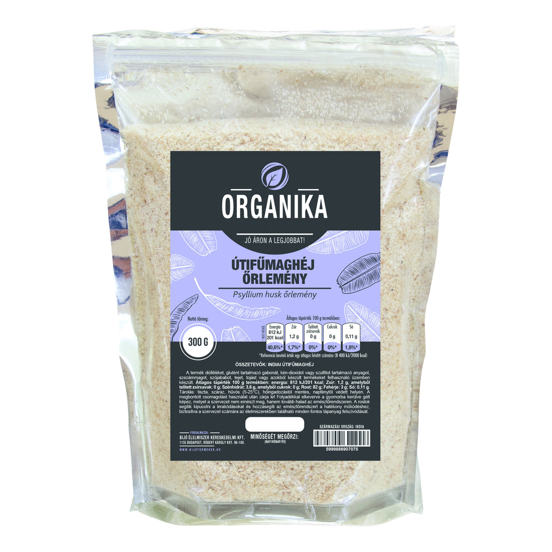 Organika šupky zo semien skorocelu - Psyllium 300 g - 45459