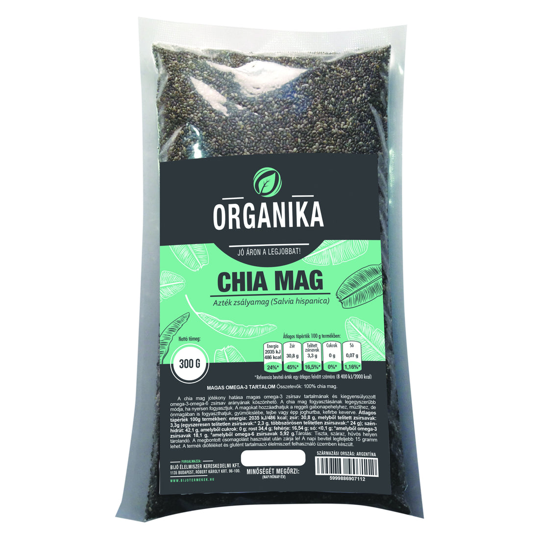 Organika chia semienka 300 g - 46196