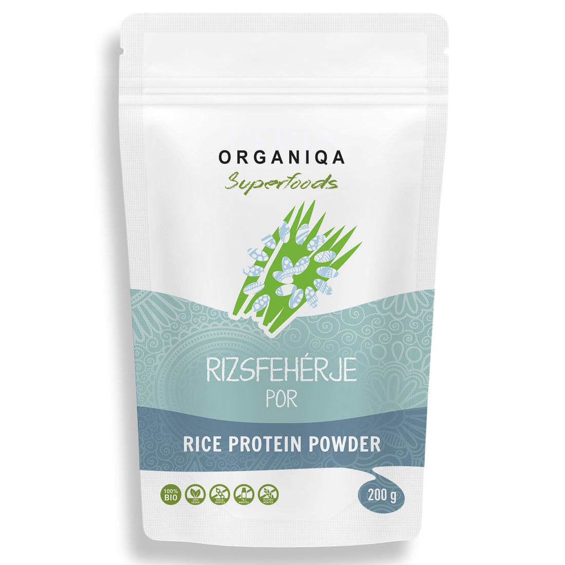Organiqa 100% organický ryžový proteínový prášok (80% bielkovín) 200 g - 53255
