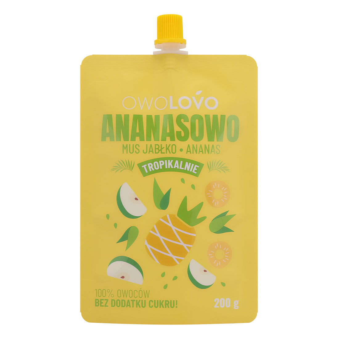 Ovocné pyré Owolovo jablko-ananás 200 g - 95939