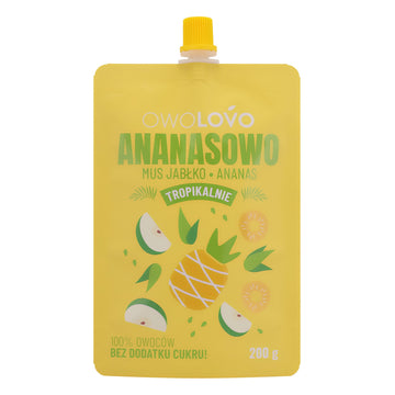 Ovocné pyré Owolovo jablko-ananás 200 g - 95939