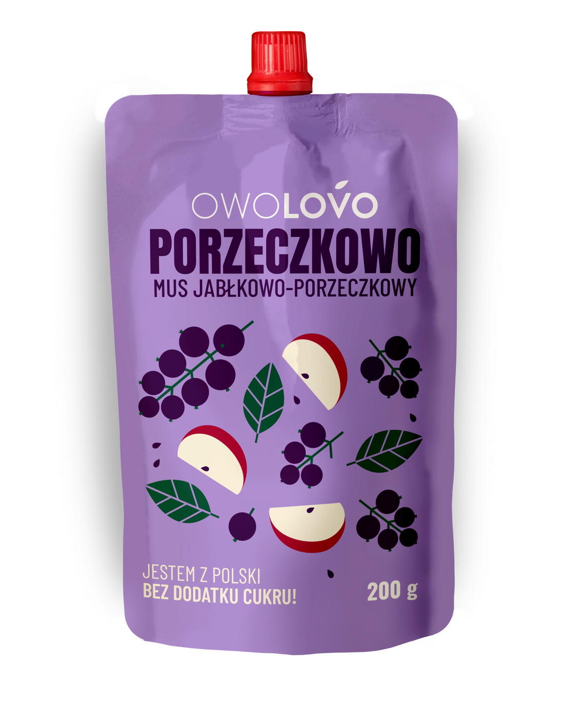 Ovocné pyré Owolovo jablko-čierne ríbezle 200 g - 95935
