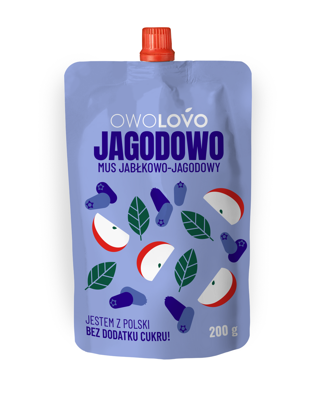 Ovocné pyré Owolovo jablko-moruša 200 g - 95934