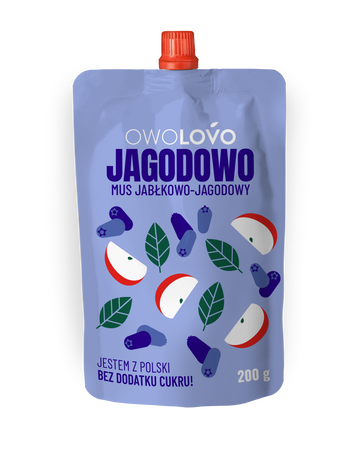 Ovocné pyré Owolovo jablko-moruša 200 g - 95934