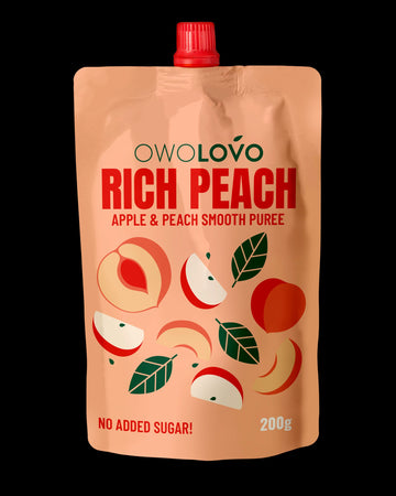 Owolovo Ovocné pyré  jablko-broskyňa 200 g - 93672