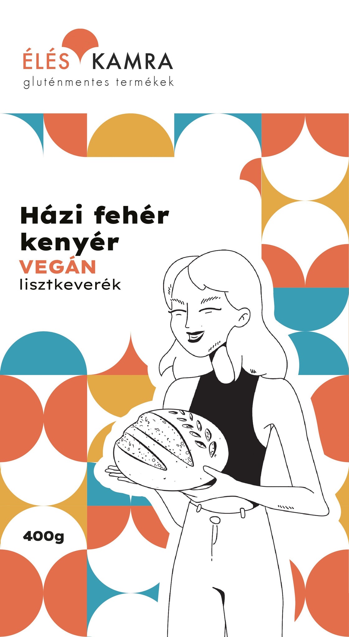 Bezlepková vegánska domáca zmes múky na biely chlieb 400 g - 59889