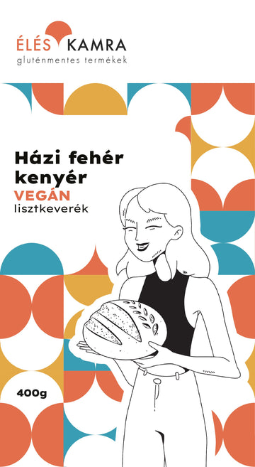 Bezlepková vegánska domáca zmes múky na biely chlieb 400 g - 59889