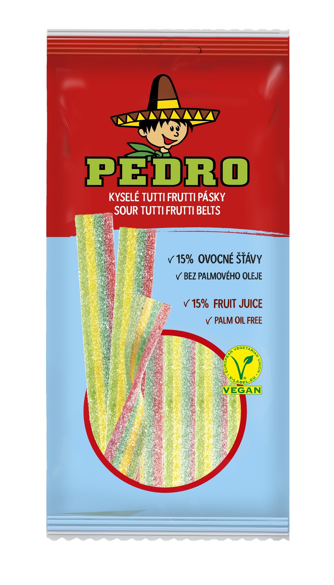 Pedro tutti frutti pásové gumové medvedíky vegánsky 80 g - 90114