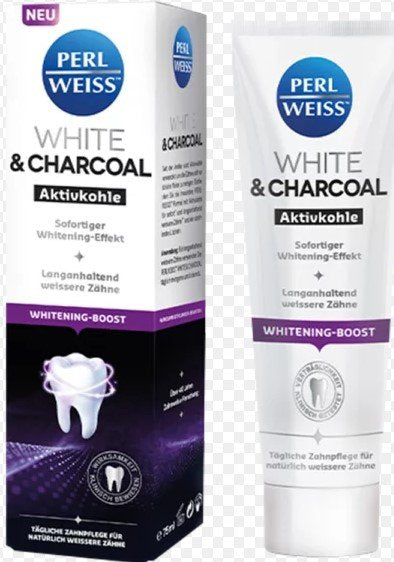 Perlweiss white and charcoal bieliaci krém s aktívnym uhlím 75 ml - 90442