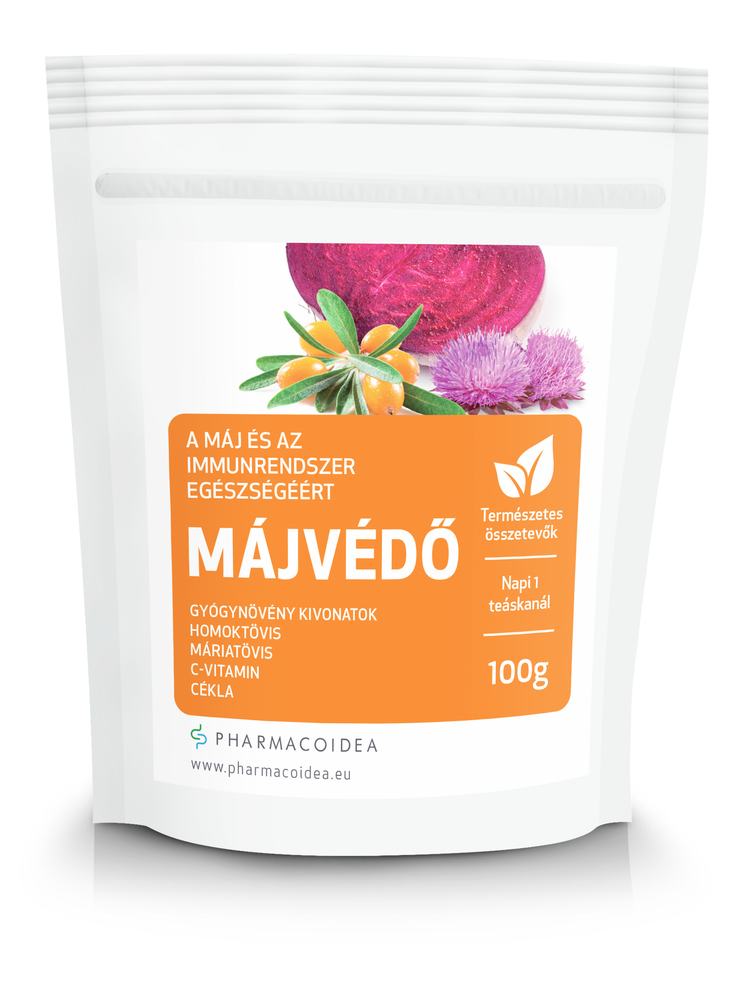 Pharmacoidea prášok na ochranu pečene 100 g
