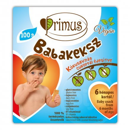 Primus vegánske detské sušienky 100 g - 57457