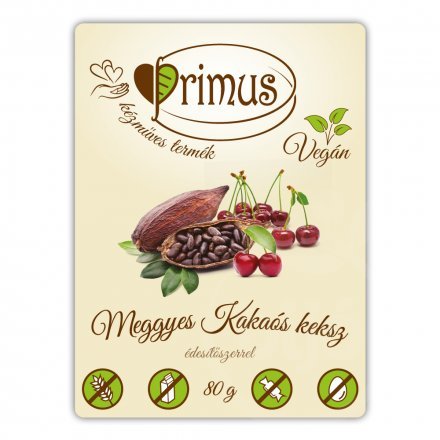 Primus vegánska višňovo-kakaová sušienka 80 g - 57454