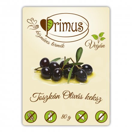Primus vegánske olivové sušienky 80 g - 57450