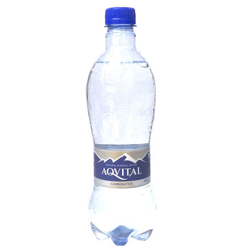 Prírodná minerálna voda obohatená kyselinou uhličitanou Aqvital 500 ml