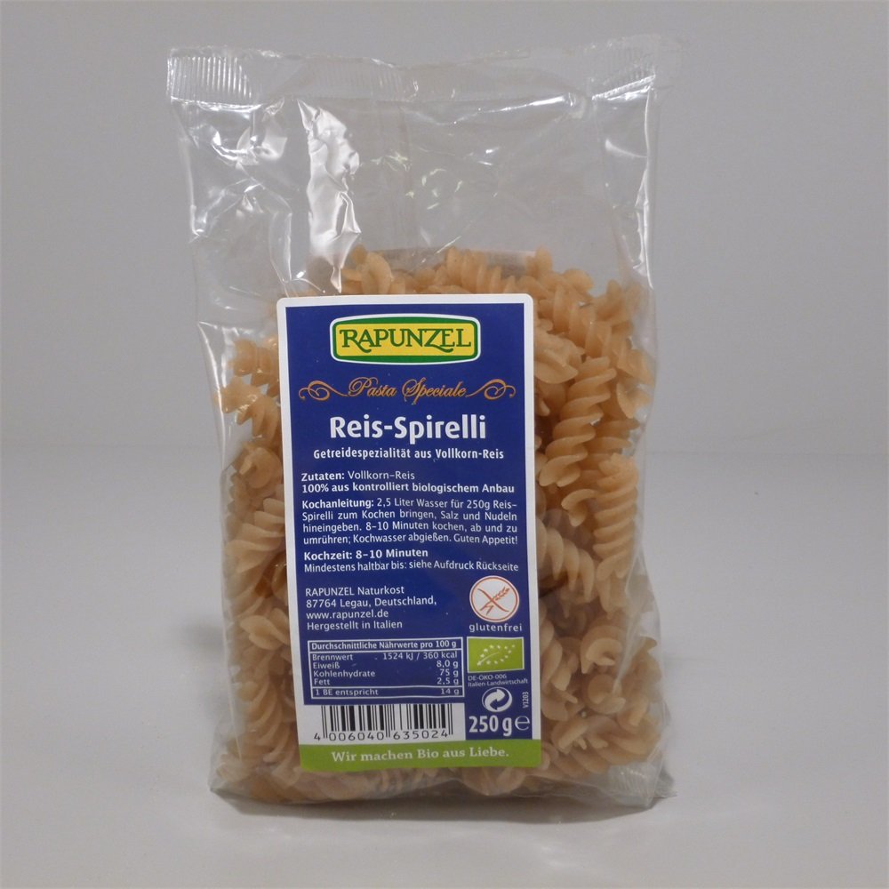 Rapunzel organické ryžové rezance špirálové celozrnné bezlepkové 250 g - 28909