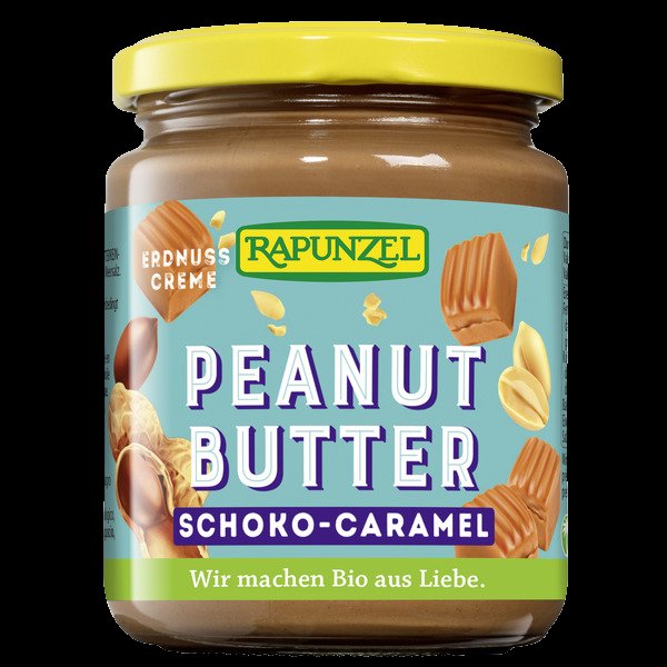 Rapunzel bio arašidový krém s čokoládou a karamelom 250 g - 90157