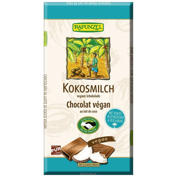 Rapunzel bio kokosová mliečna čokoláda s cukrom z kokosových kvetov 80 g - 88257