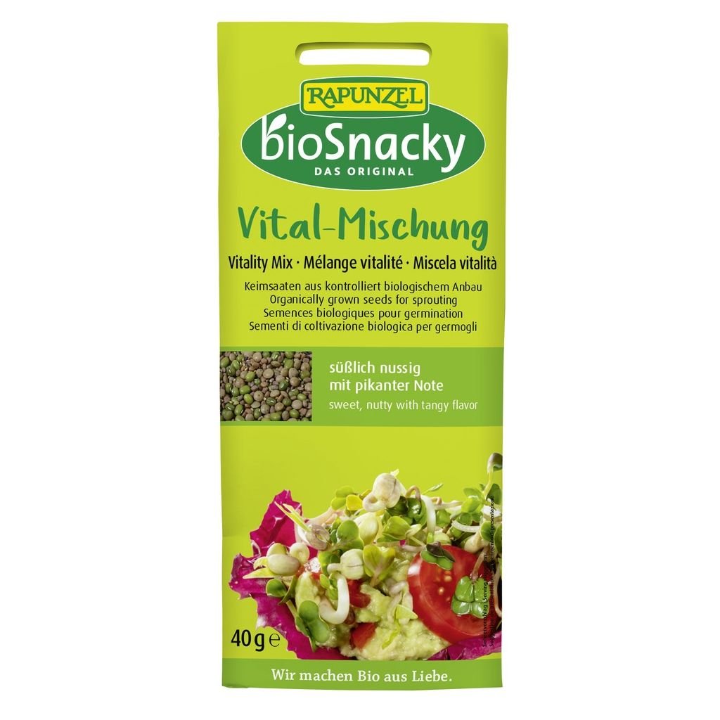 Rapunzel organická zmes klíčkov snacky vitality 40 g - 88252