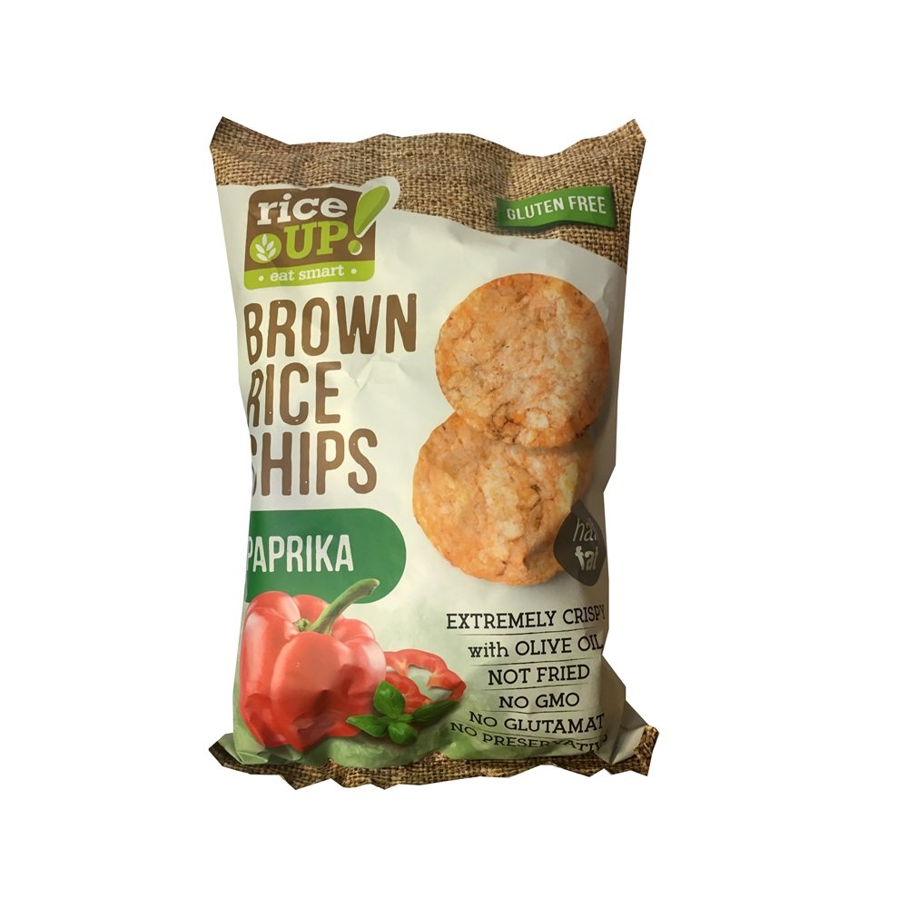 Rice Up chipsy z hnedej ryže s paprikou 60 g - 52505