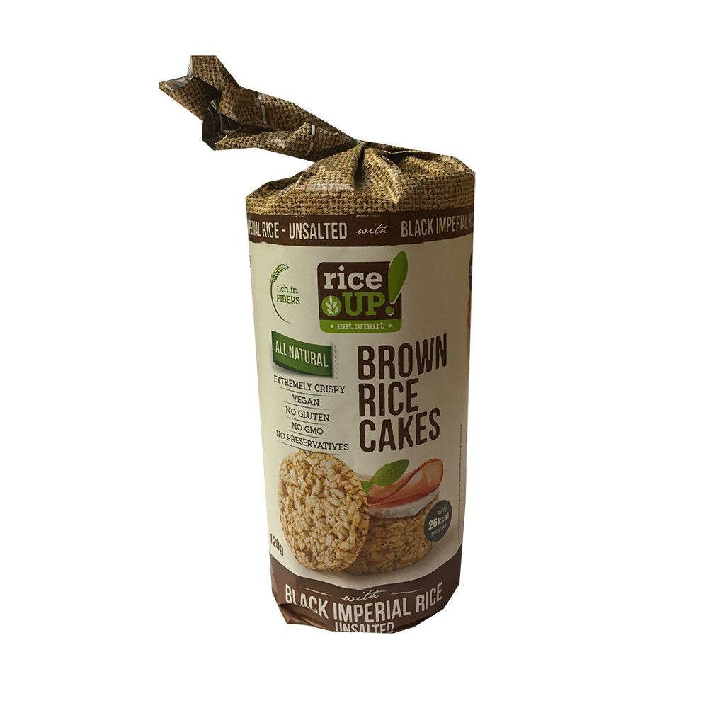 Rice Up čierna ryža pufované chlebíky tyčinka prírodná 120 g - 52503