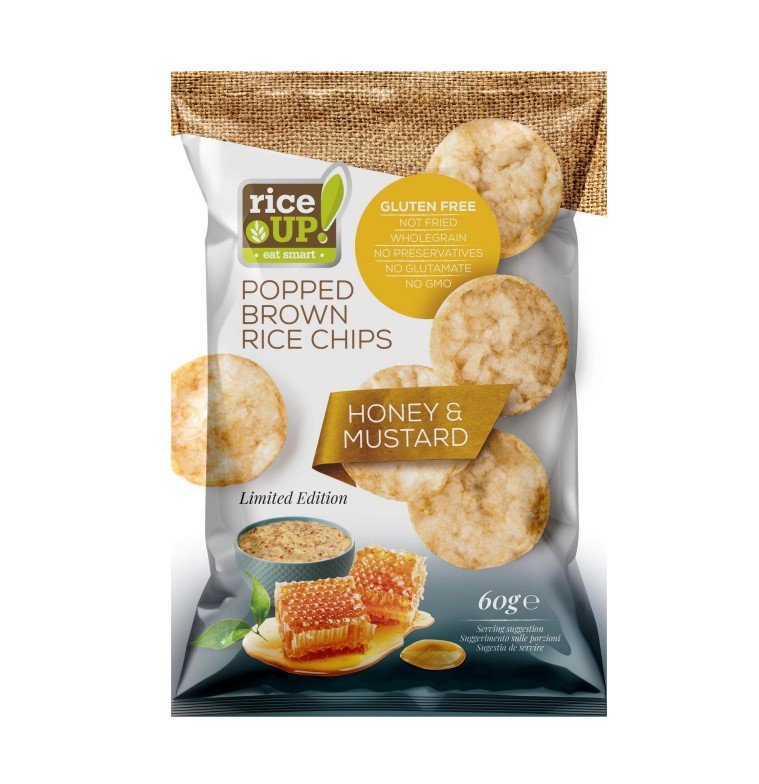 Rice Up Ryžové lupienky s medom a horčicou 60 g - 89860