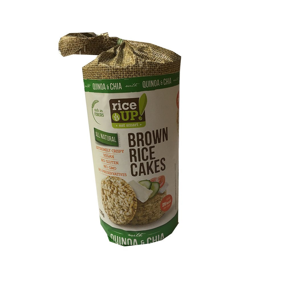 Rice Up Bezlepkové celozrnné ryžové chlebíčky s chia a quinoa 120 g - 52501