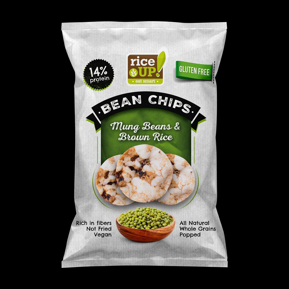 Rice Up  proteínové lupienky s fazuľou mungo 60 g - 56583
