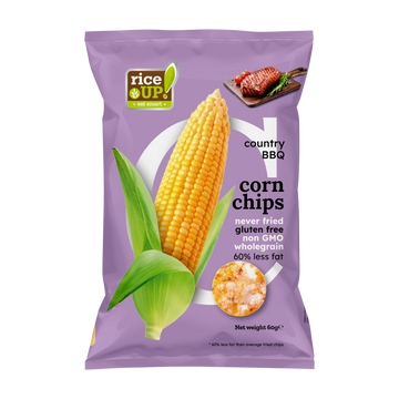 Rice Up kukuričné lupienky s príchuťou bbq 60 g - 96098