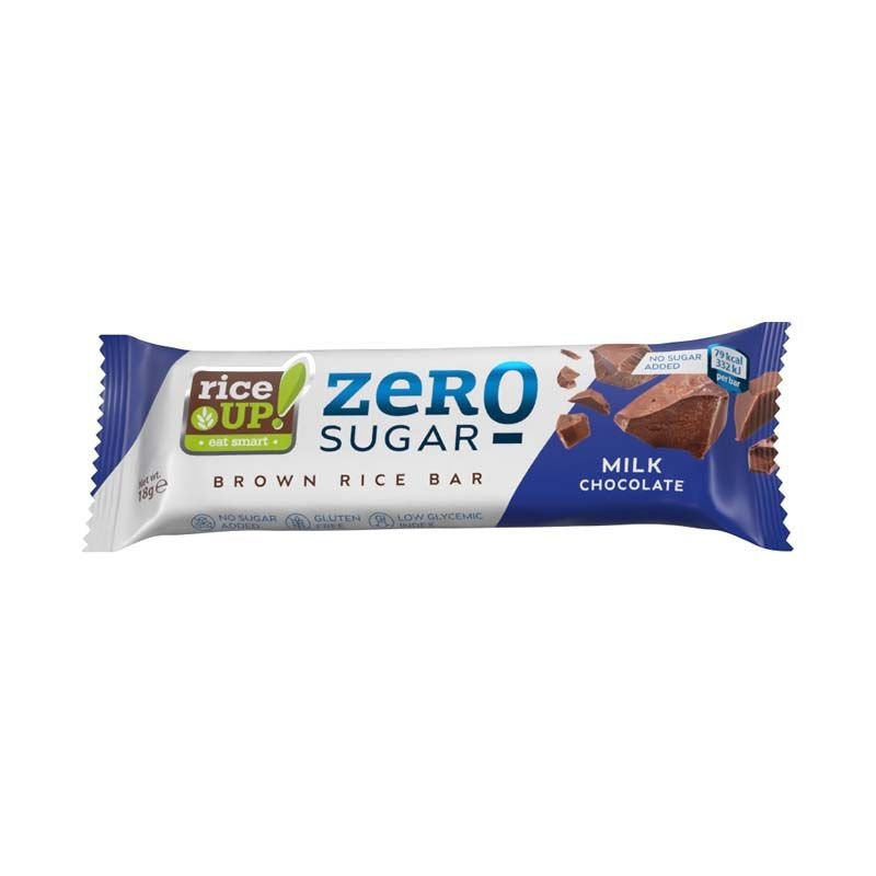 Rice Up zero ryžová tyčinka s mliečnou čokoládou bez pridaného cukru 18 g - 91973
