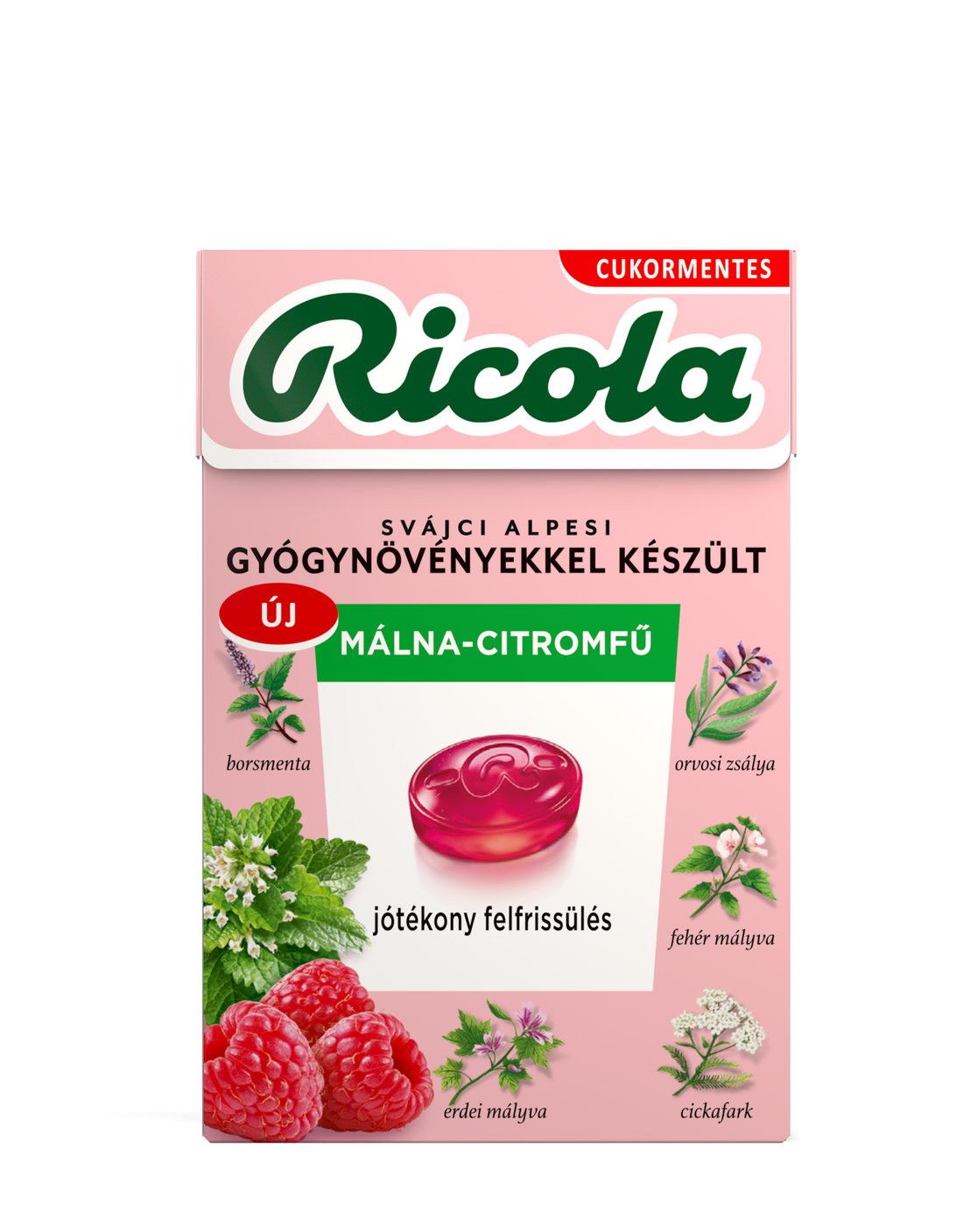 Ricola Malinová citrónová tráva 40 g - 96242