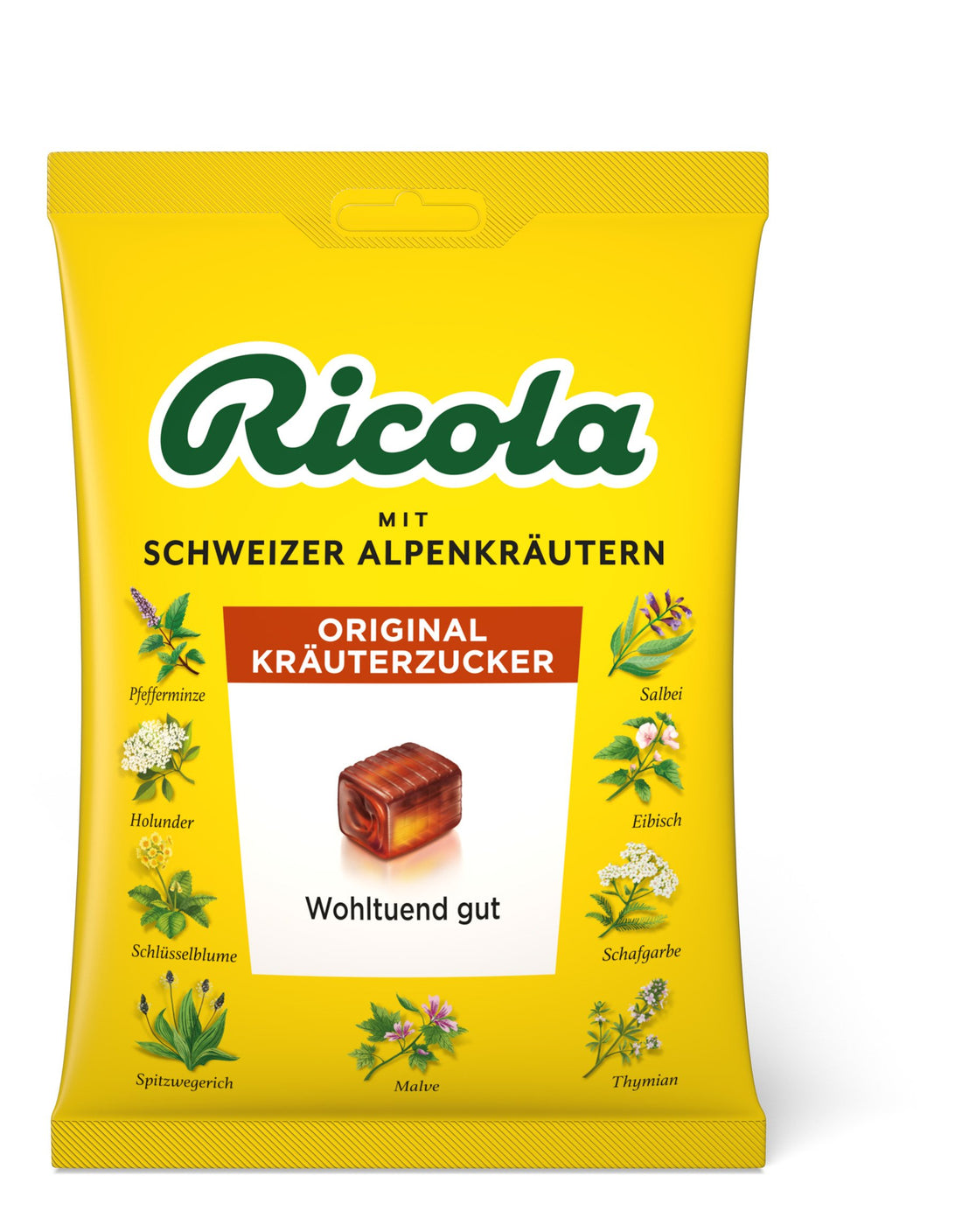 Ricola cukríky originálne bylinky vrecko 75 g - 43839