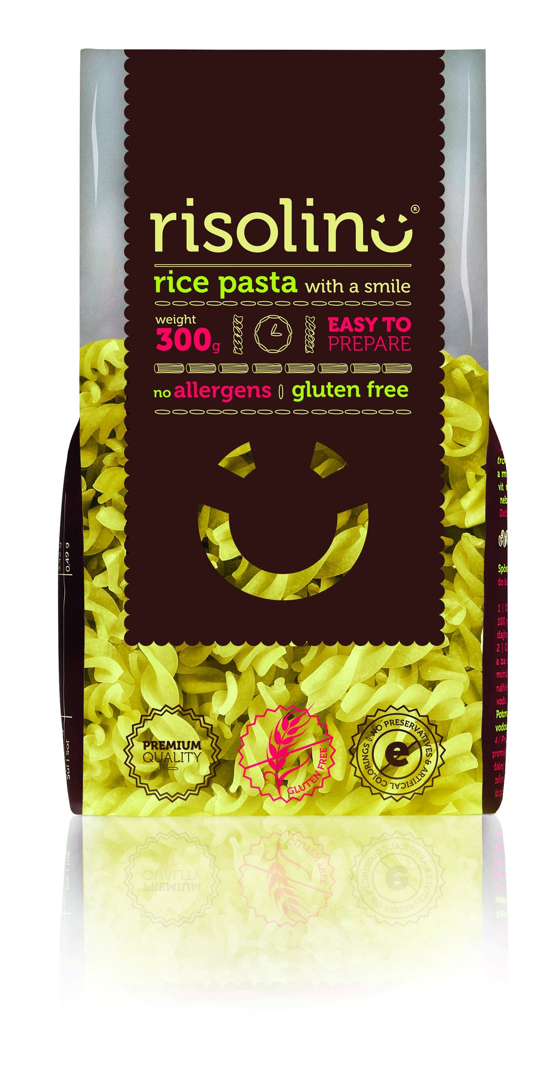 Risolino bezlepkové ryžové cestoviny fussili 300 g - 93609