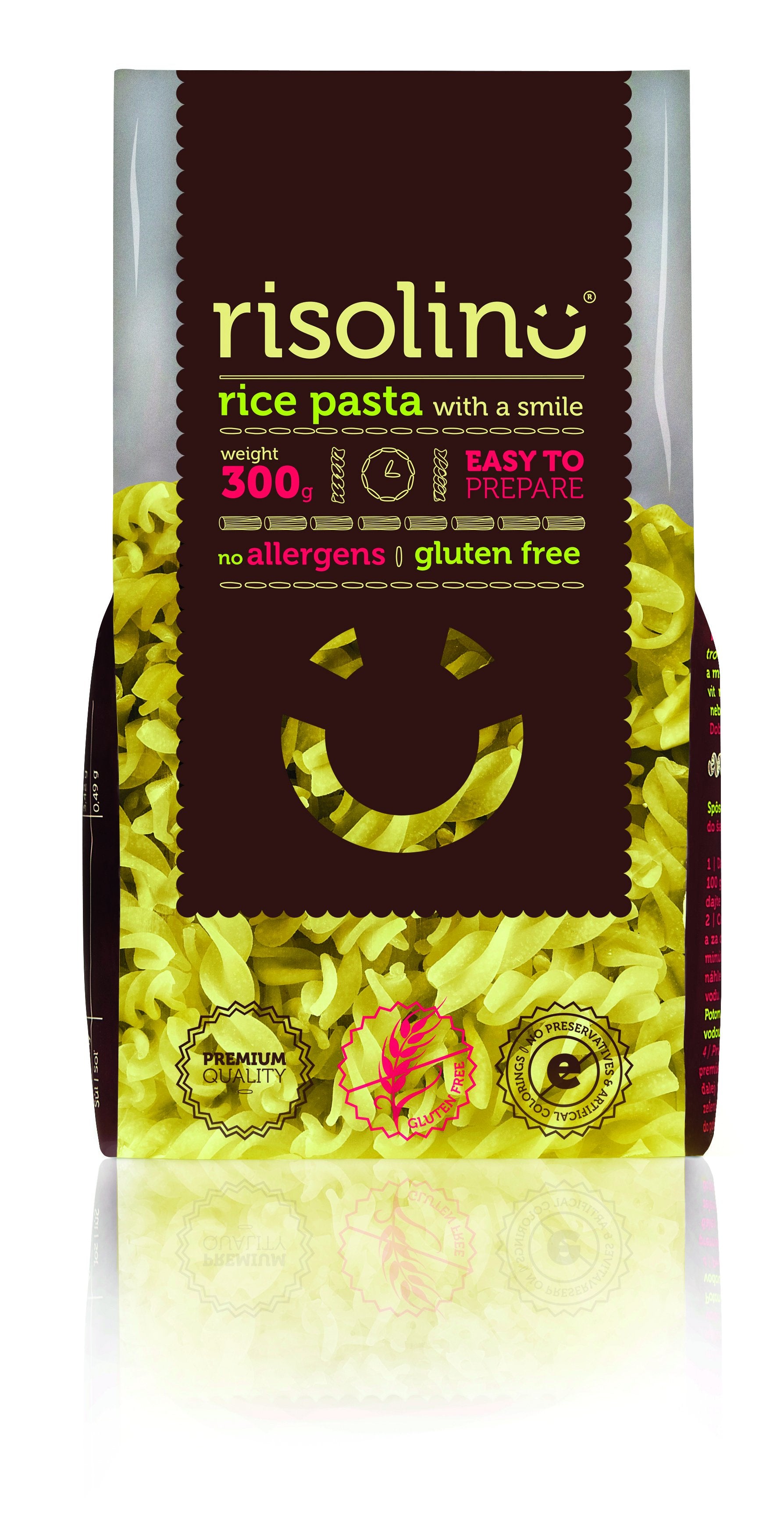 Risolino bezlepkové ryžové cestoviny fussili 300 g - 93609