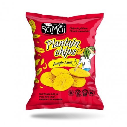 Samai banánové chipsy, ostré chilli 75 g - 57053