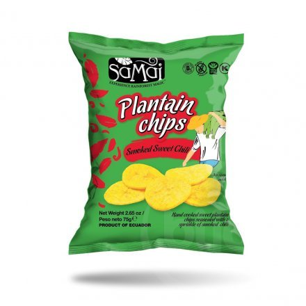 Samai banánové chipsy sladké chilli 75 g - 57054