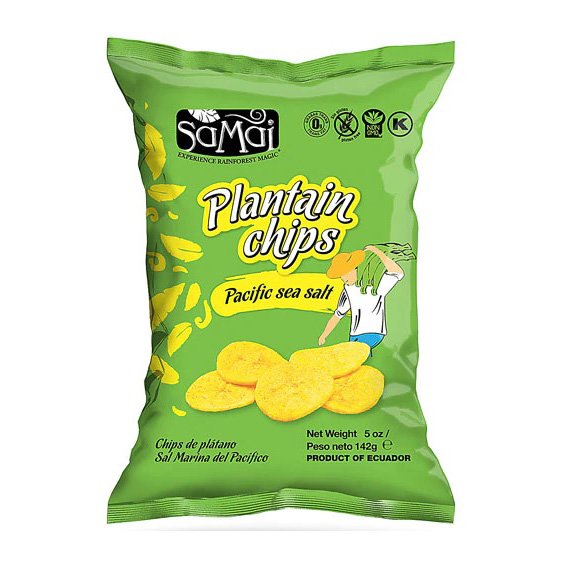 Samai banánové chipsy - morská soľ 142 g - 59882