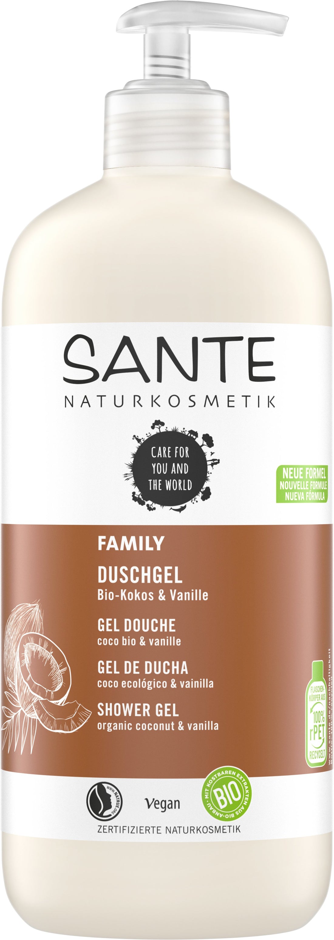 Sante organický sprchový gél kokosovo-vanilkový 950 ml - 11331