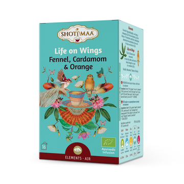 Shoti Maa organický čaj Life on Wings s feniklom, kardamónom a pomarančom 16x2g 32 g - 94441