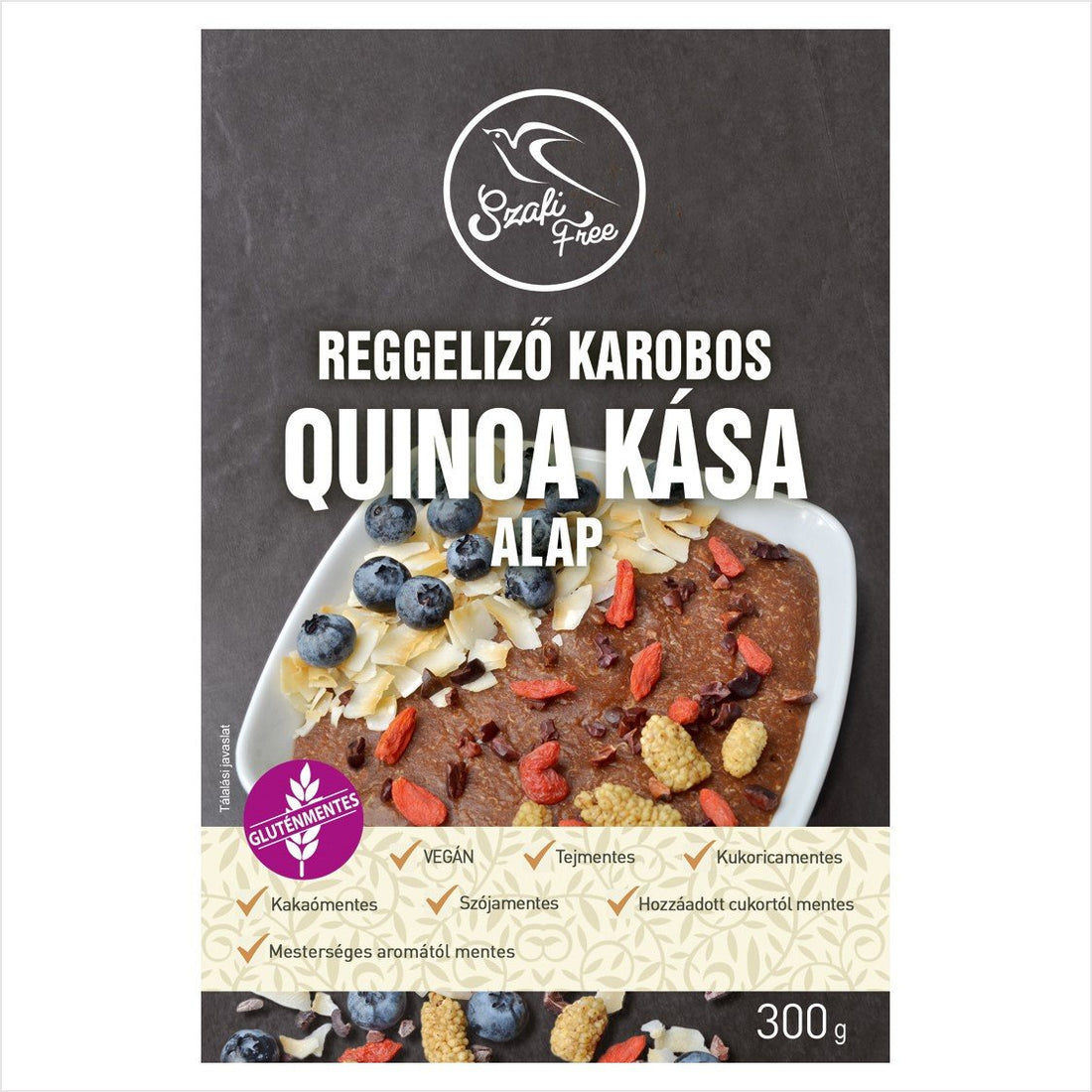 Szafi Free raňajková kaša s karobom a quinoou 300 g - 52011