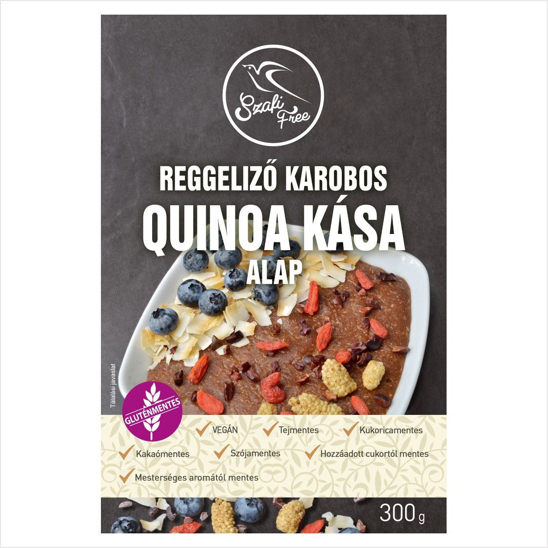 Szafi Free raňajková kaša s karobom a quinoou 300 g - 52011