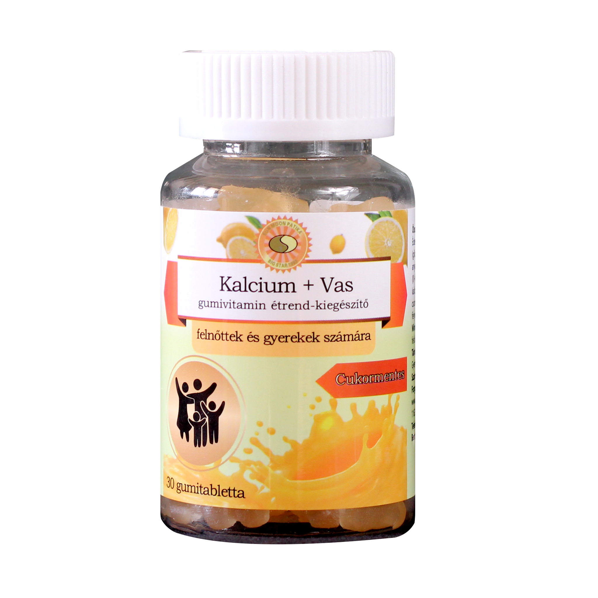 Sun Moon doplnok stravy vápnik+železo žuvačky vitamín 30 - 97622