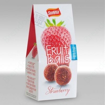Sunvita ovocné guľôčky jahoda 80 g - 50097